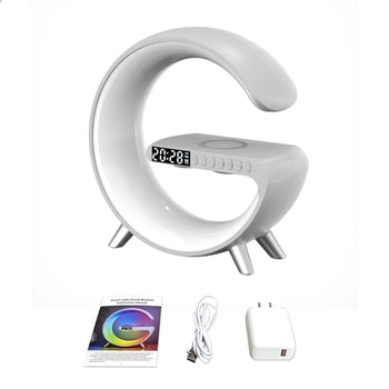 G-Shape Lamp with Speaker, Clock and Charger